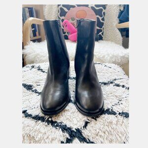 Anthropologie Black Ankle Boots